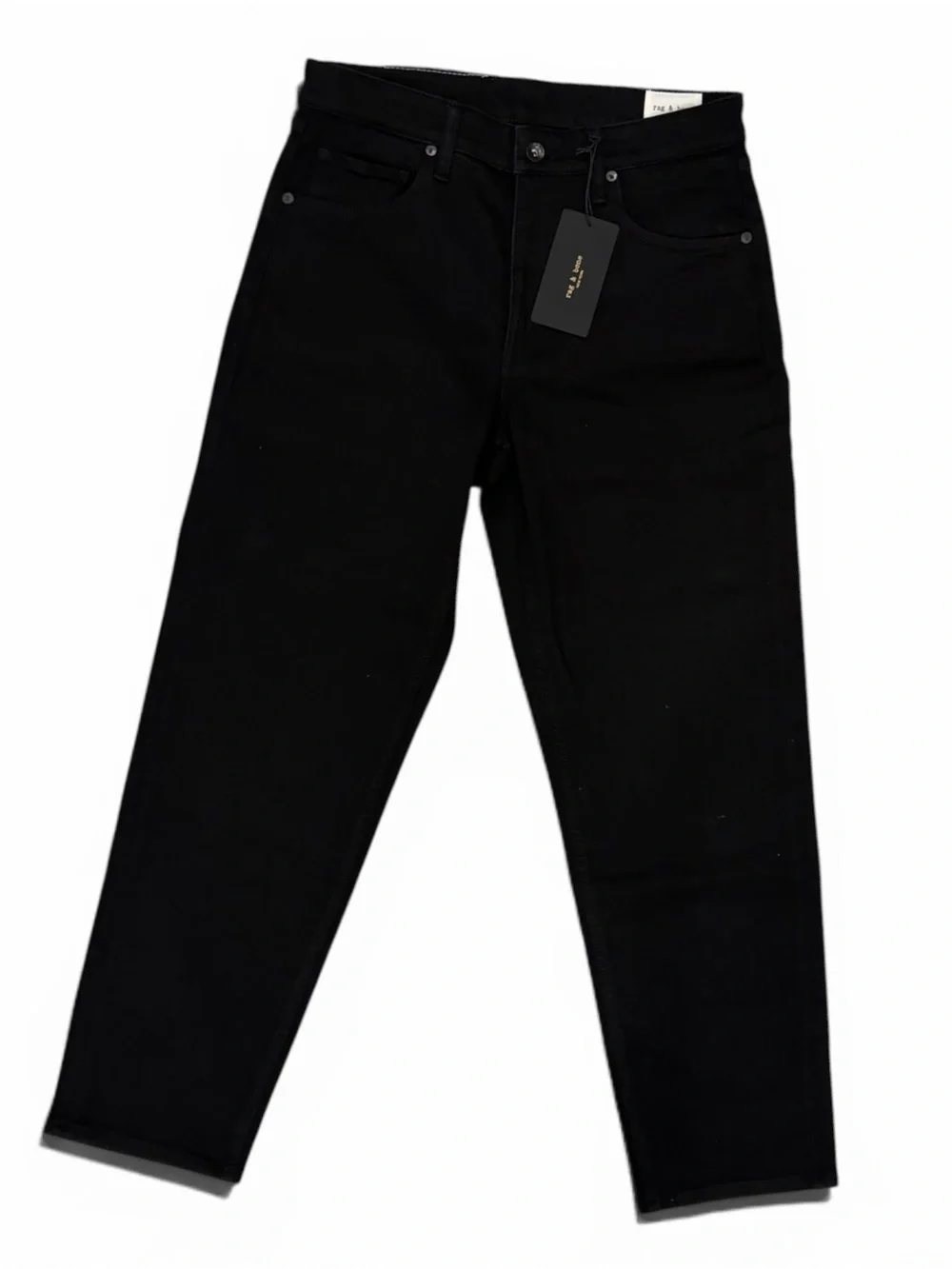 Rag & bone NWT Men's Black Taper Straight Jeans - Classic Everyday Style